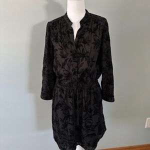 Aritzia Babaton Bennet Black Velvet Dress